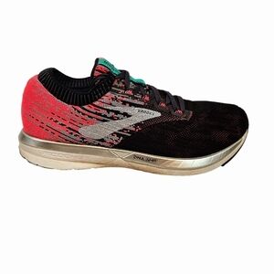 Brooks Ricochet Pink Teal Black Running Sneakers‎ Size 8.5 Women's Shoes